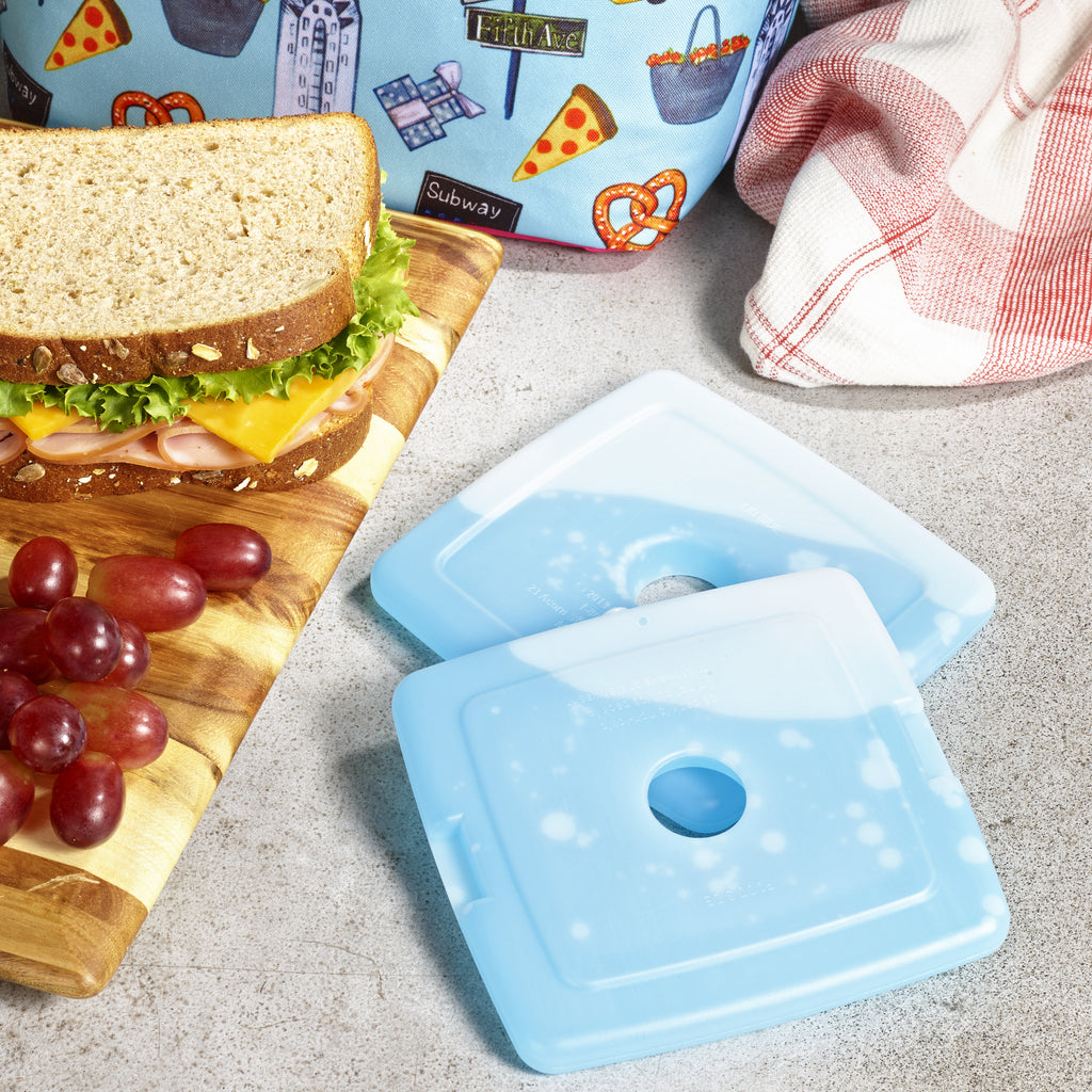 Cool Coolers Adult Slim Ice, Clear Blue