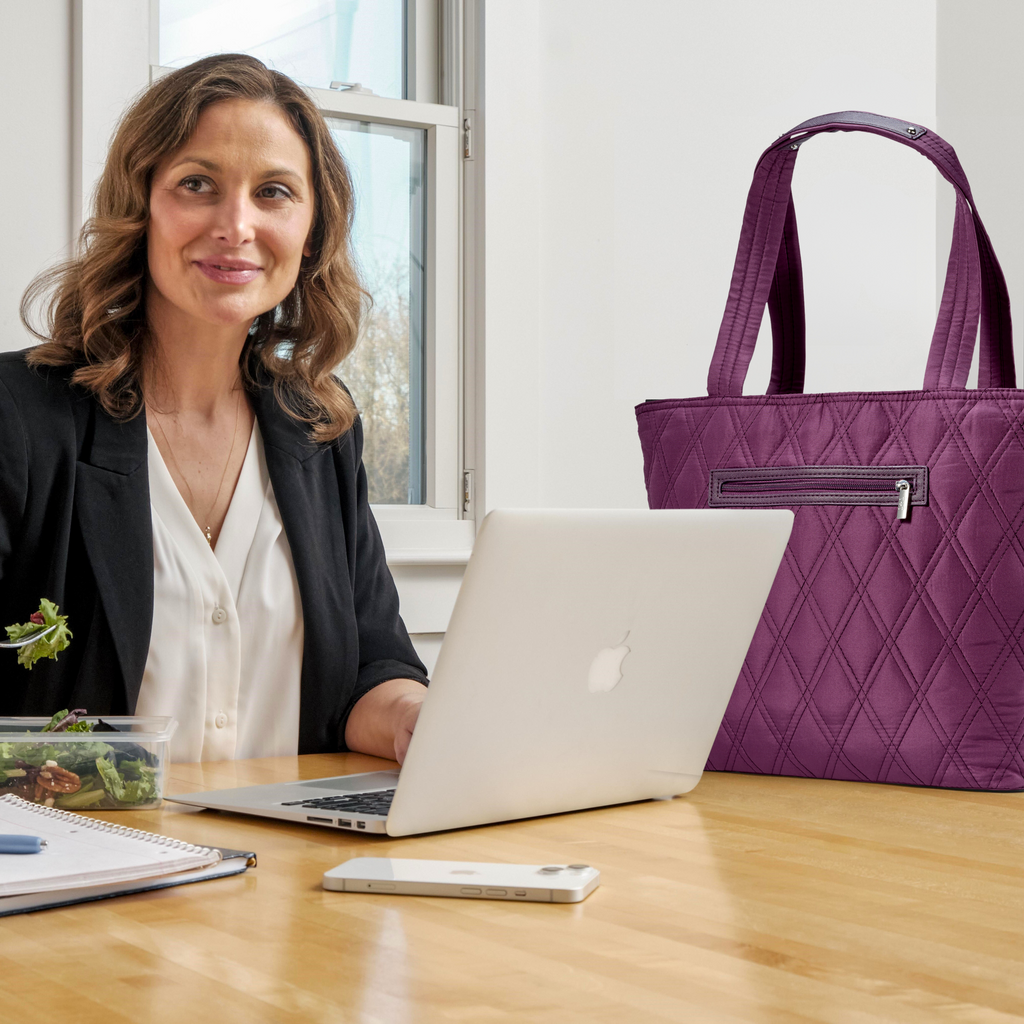 Metro Tote, Plum