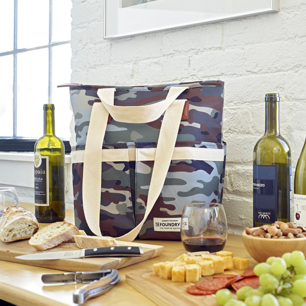 Wine Cooler Tote, Camo