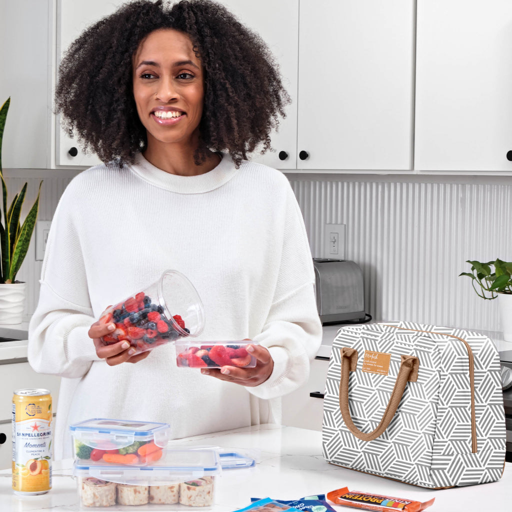 Bloomington Lunch Bag, Gray Seaport